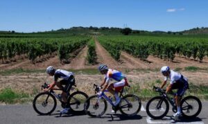 Ciclistas haciendo una ruta